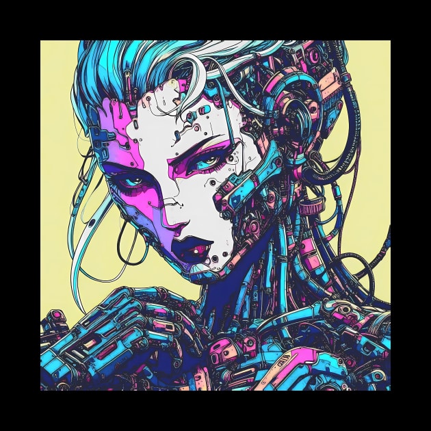 Cyborg Woman by Cyber Prints