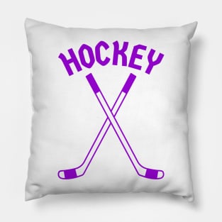 HOCKEY CROSSED STICKS LOGO Pillow