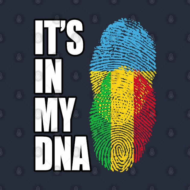Ukrainian And Malian Vintage Heritage DNA Flag by Just Rep It!!
