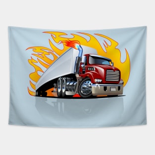 Cartoon truck Tapestry