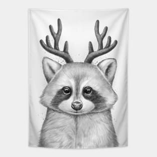 Raccoon deer Tapestry