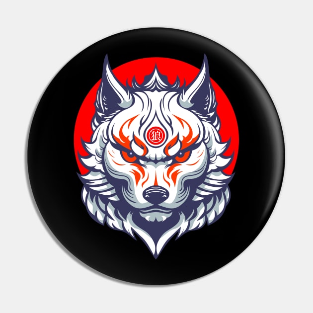 Okami Pin by DesignFlex Tees