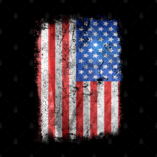 Used Look Grunge United States USA Flag Design by az_Designs