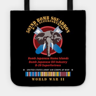 502nd Bomb Squadron - B-29 Superfortress - Campaigns - World War II w PAC SVC X 300 Tote