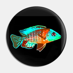 Peacock Cichlid Fish Pin