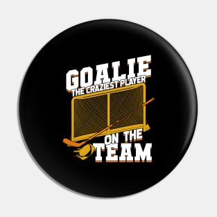 Ice Hockey Goalie Netminder Goaltender Gift Pin