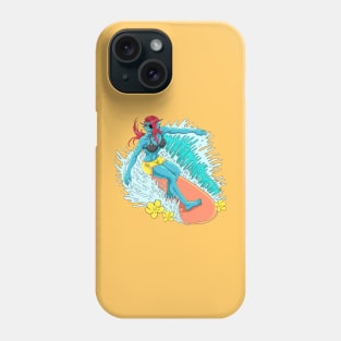 Summer Undyne from Undertale T-Shirt Phone Case