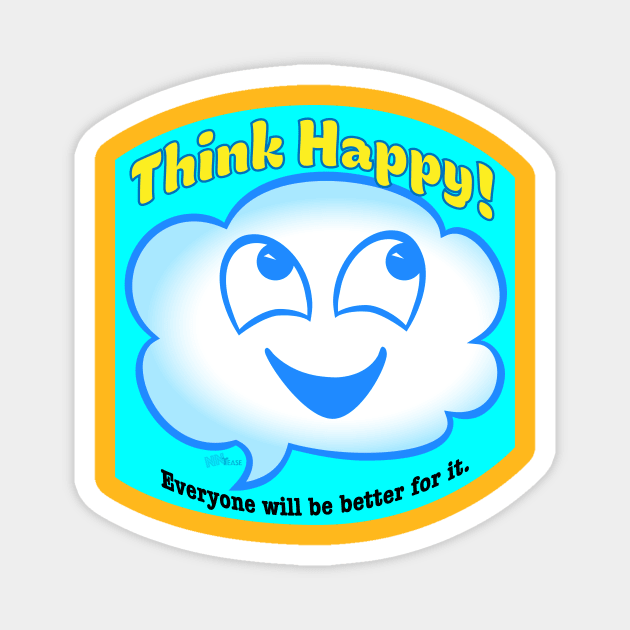 Think Happy Magnet by NN Tease