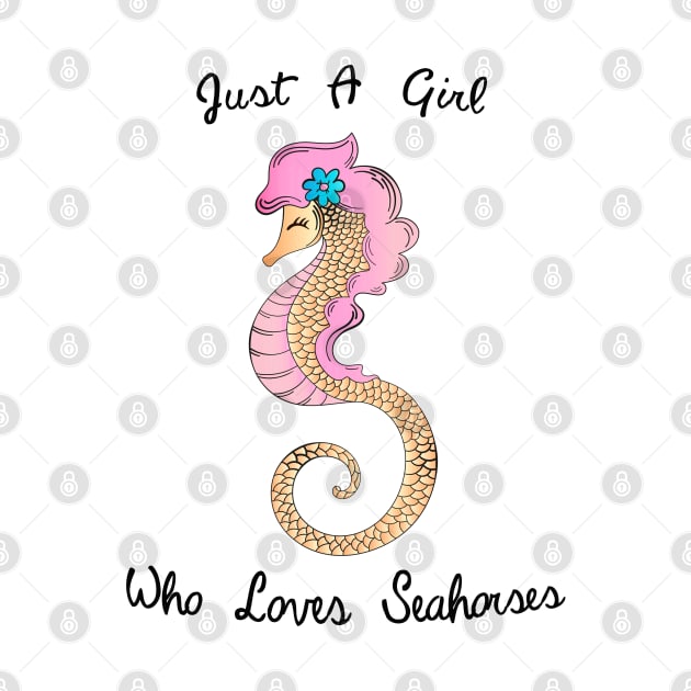 Cute Seahorse by Happy Art Designs