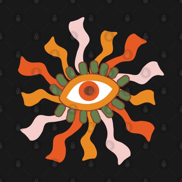 Retro One Eye Sunburst by JoAnn's Storybook Designs 