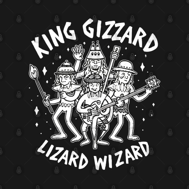 Psychedelic God King Gizzard & Lizard Wizard by Aldrvnd