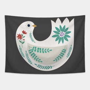 Folk Art Dove Tapestry