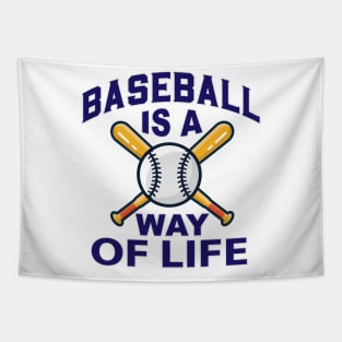 Baseball Is A Way Of Life Tapestry