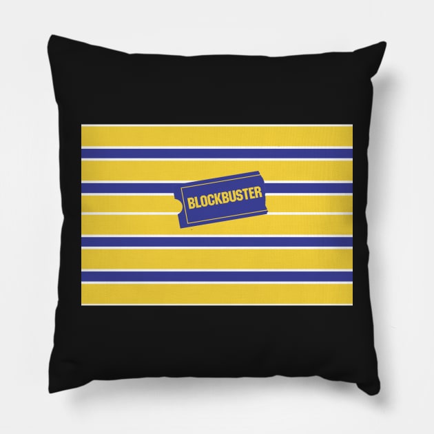 Blockbuster Video Throwback Pillow by nerdlkr