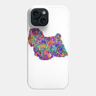 Maltese Dog watercolor Phone Case