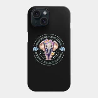 autism awareness day 2023 cute colorful baby elephant Phone Case