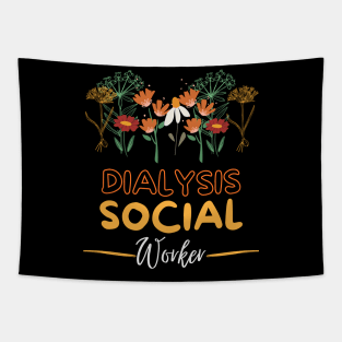 Dialysis Social Worker floral Tapestry