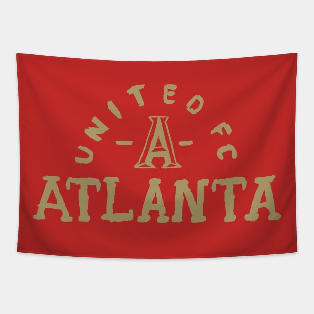 Atlanta Uniteeed fc 13 Tapestry by Very Simple Graph