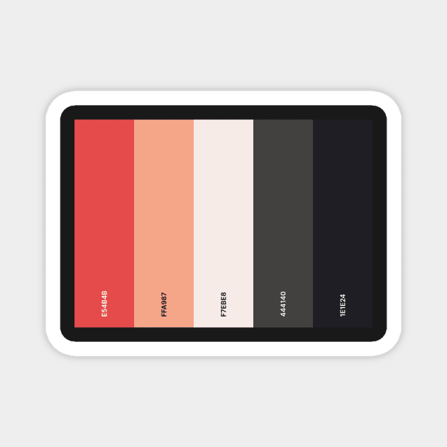 Sunset palette Magnet by Pacesyte