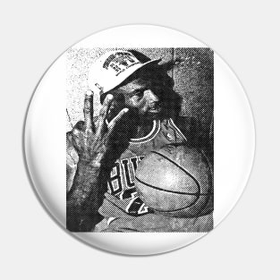 Michael Jordan - Halftone Pin