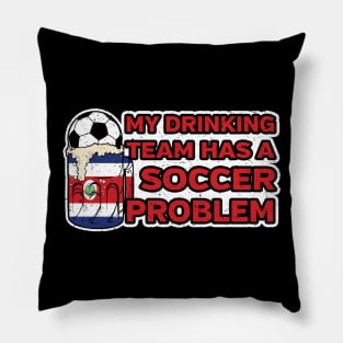 Costa Rica Soccer Drinking Team Pillow