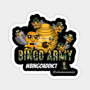 Bingo Bee Army Tee Magnet