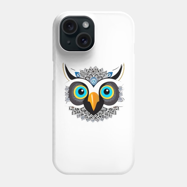 Owl head graphic Phone Case by newbeltane