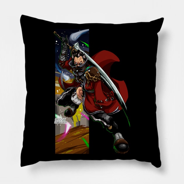 Auron Pillow by JohnnySegura3rd