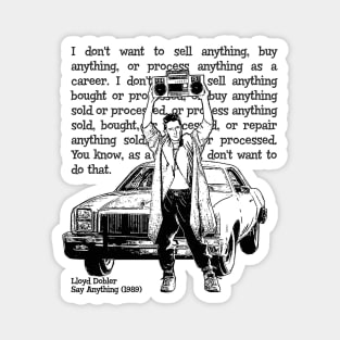 Say Anything Drawing Quote Magnet