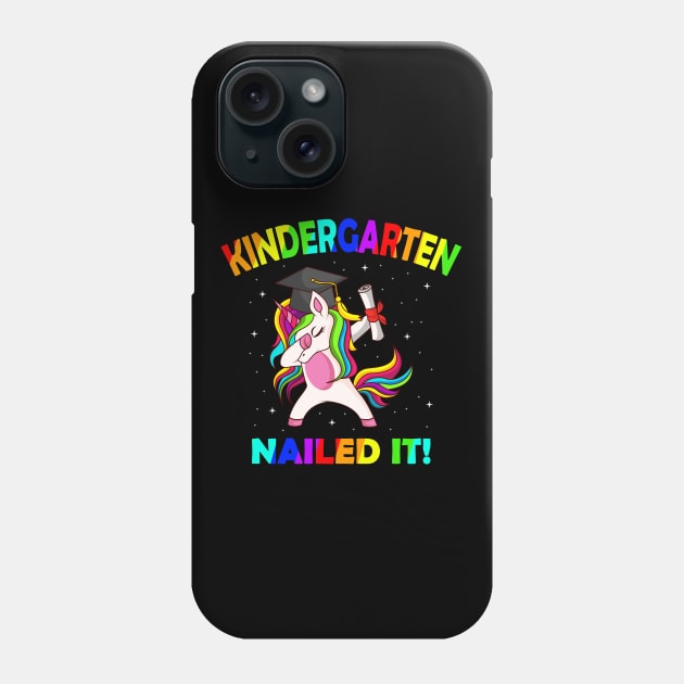 Kindergarten Completed Done Unicorn Gift Phone Case by Delightful Designs