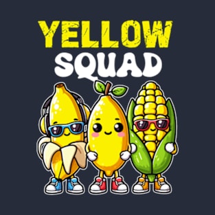 Yellow Squad Banana Lemon And Corn T-Shirt