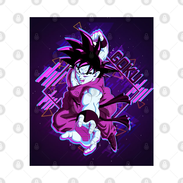 Dragon Ball : Goku "Kakarot" 80's retro style classic poster - awsome gift for Dragon Ball lover & fans by EhsanStore