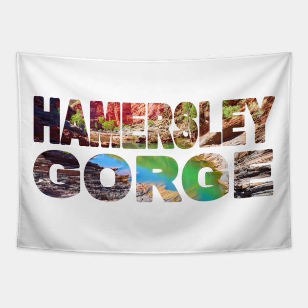 HAMERSLEY GORGE - Karijini Western Australia Swim Tapestry by TouristMerch