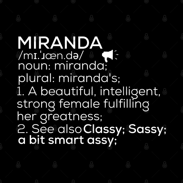 Miranda Name Miranda Definition Miranda Female Name Miranda Meaning by TeeLogic