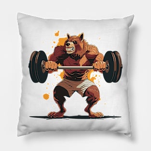 wolfman lifting Pillow