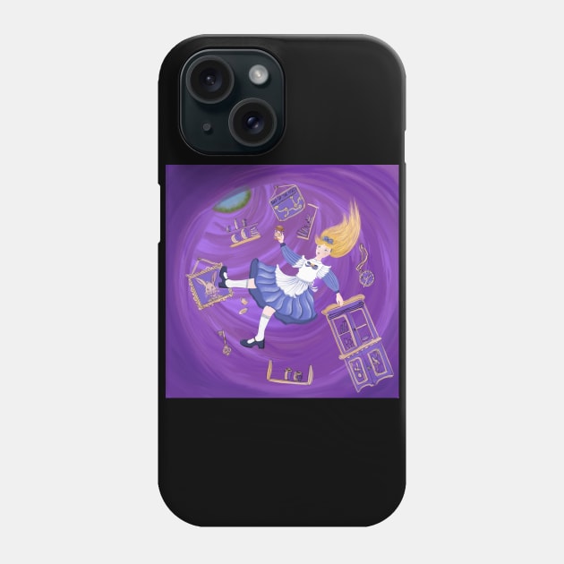 Down the Rabbit Hole: Alice in wonderland inspired Phone Case by Wolshebnaja