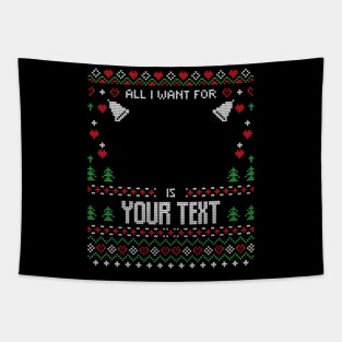 all i want christmas Tapestry