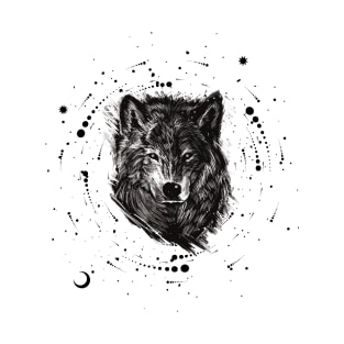 Wolf in space T-Shirt