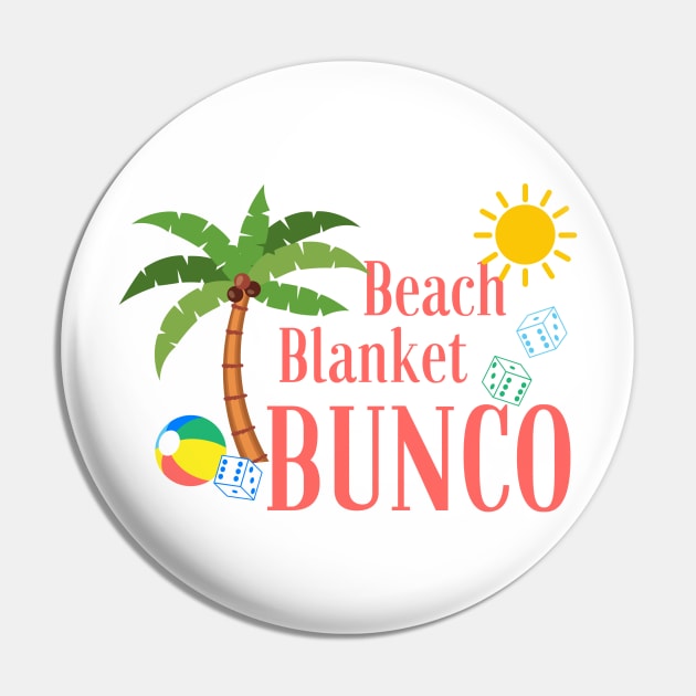 Beach Blanket Bunco Summer Hawaiian Dice Game Night Pin by MalibuSun