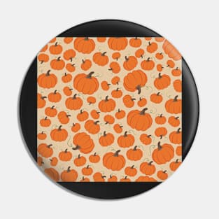 Cream Pumpkin Patch Pin