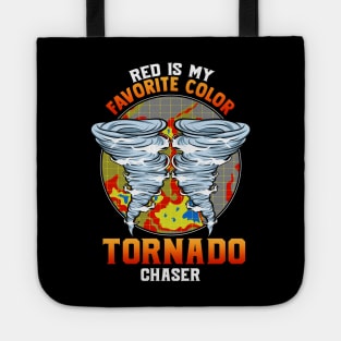 Cute Red Is My Favorite Color Tornado Chaser Tote