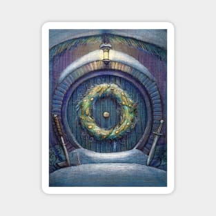 Tolkien Fantasy Christmas Card Magnet