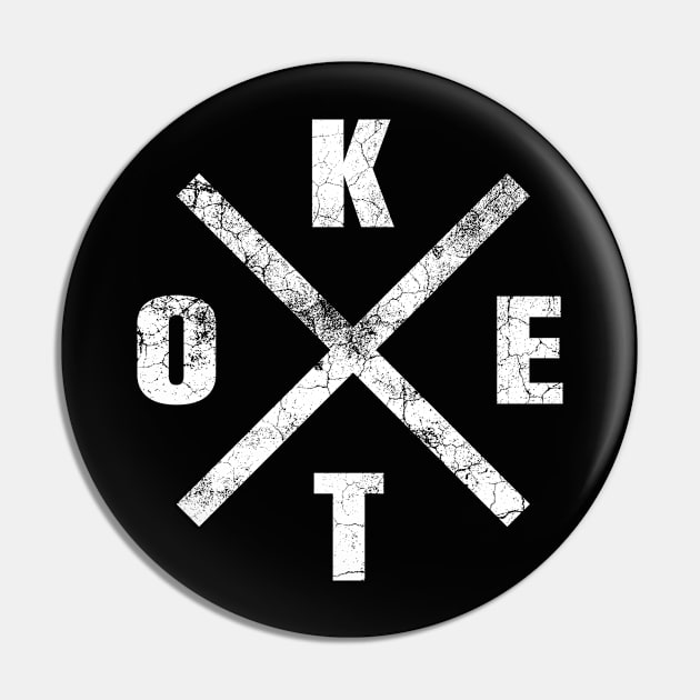 K.E.T.O Keto Diet - Ketogenic Pin by Ketogenic Merch