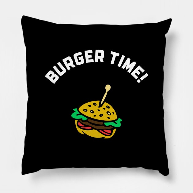 Burger Time Pillow by Mads' Store