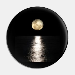 moon ocean calm view Pin