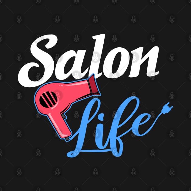 Awesome Womens Hairdresser Gift Salon Hairstylist Salon Life Print by Linco