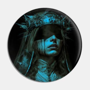 Blind Maiden dark gothic woman Pin