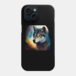 Canadian Wolf Portrait . Phone Case