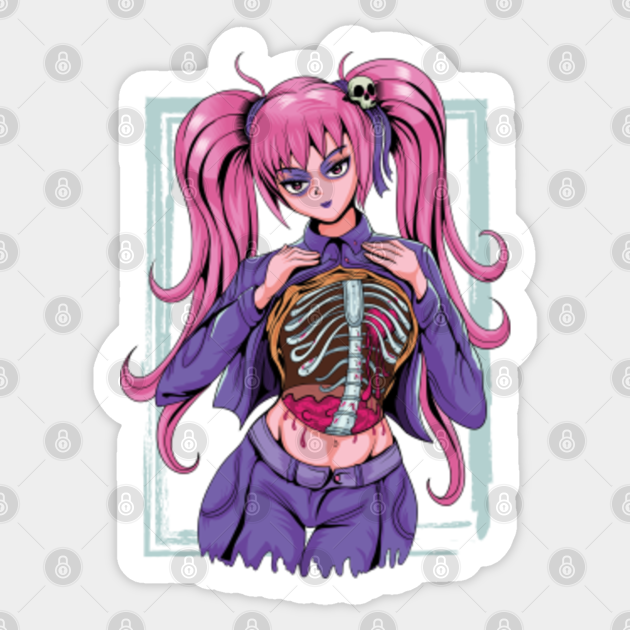 Spooky Anime Girl Waifu Halloween Pastel Goth Occult Nu Goth - Spooky Anime Girl - Sticker | TeePublic Spooky Anime Girl Waifu Halloween Pastel Goth Occult Nu Goth - Spooky Anime Girl - Sticker | TeePublic