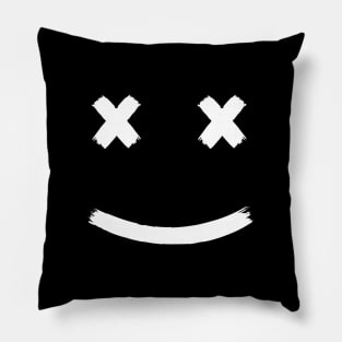 Cross Eye Smiley [Light] Pillow